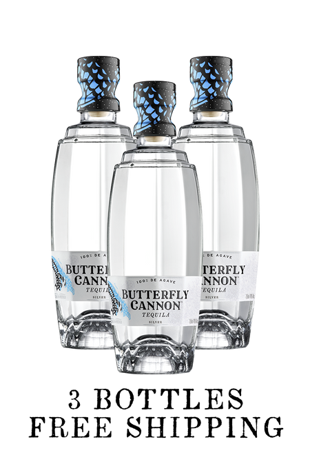 Butterfly Cannon - Cristalino Tequila - 3 Bottles ($46.66 Each) - Free Shipping